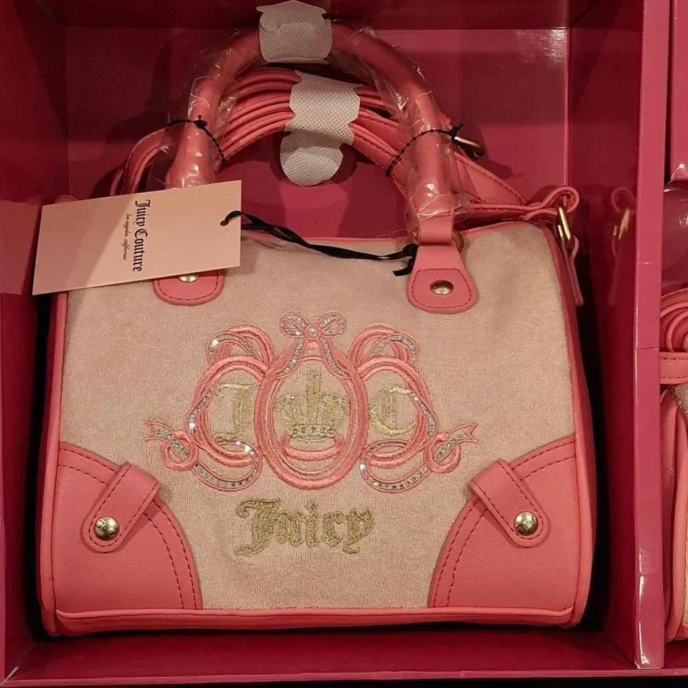 Juicy Couture Lovers Club 2 Piece Satchel Set NIB New